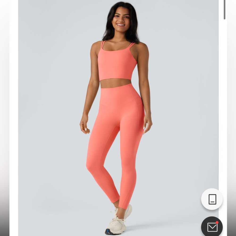 HALARA Ultra Sculpt High Waisted Leggings & Twist Backless Top Set Size XS NWT